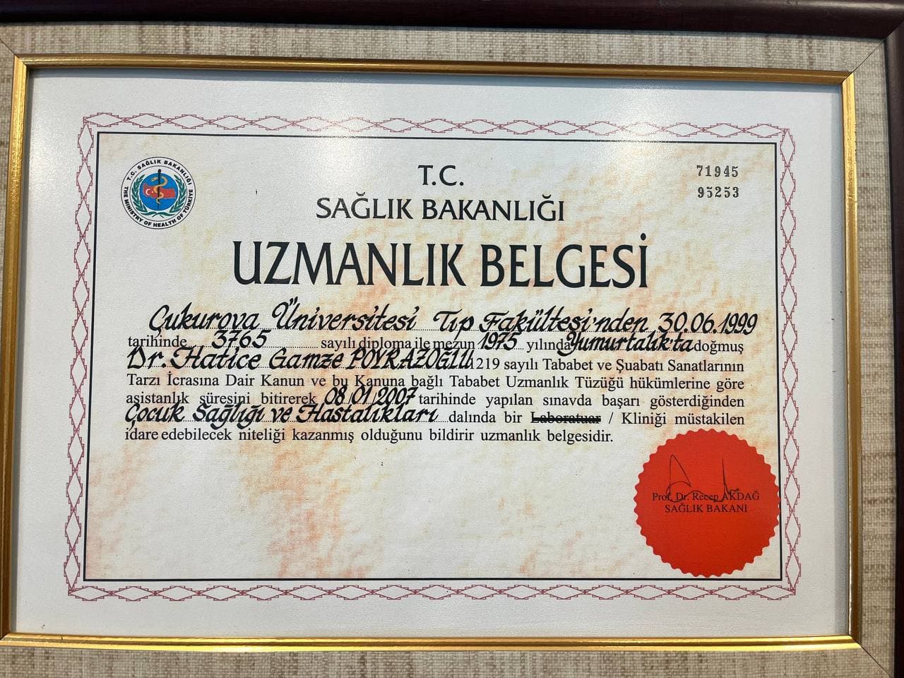 Uzmanlık Belgem